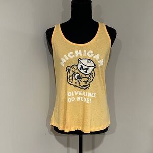 *ALTERNATIVE* Michigan Wolverines Yellow Tank Top NWT Size Medium